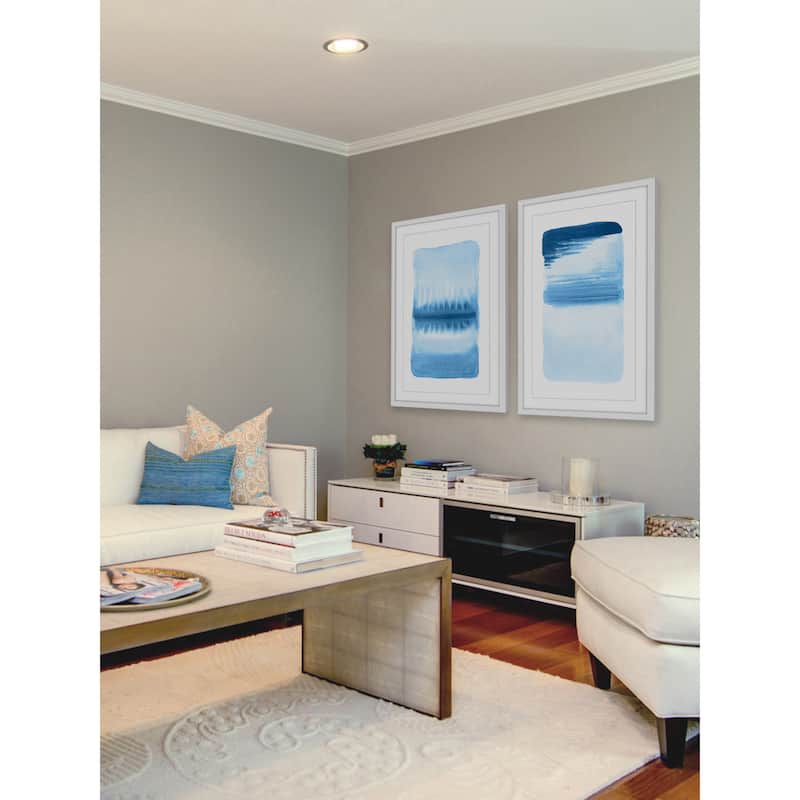 Marmont Hill - Handmade Blue Flows Diptych - Multi-Color