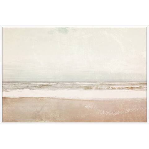 Marmont Hill - Handmade Serenity Beach Floater Framed Print on Canvas