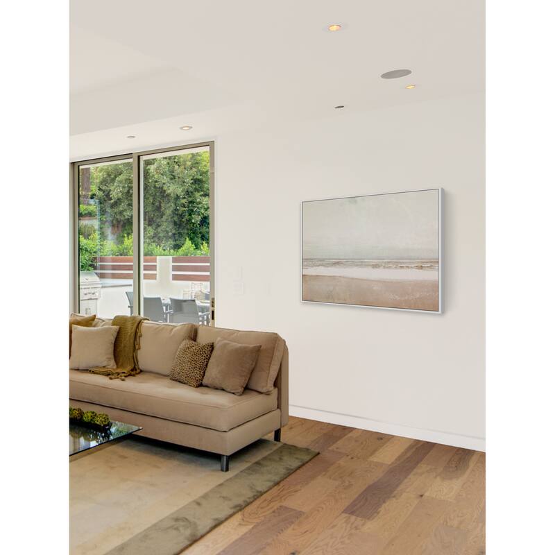 'Serenity Beach' Floater Framed Painting Print on Canvas