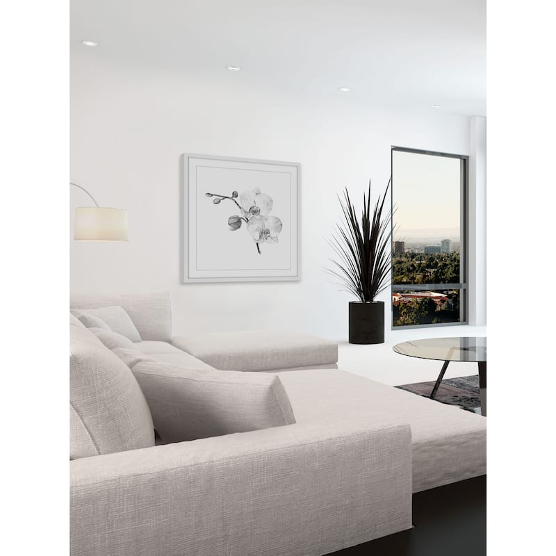 'Orchid II' Framed Painting Print - Multi-Color