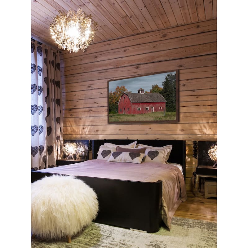 'Iconic Red' Framed Painting Print - Multi-Color