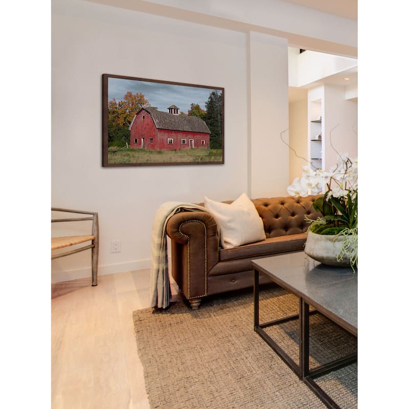 'Iconic Red' Framed Painting Print - Multi-Color