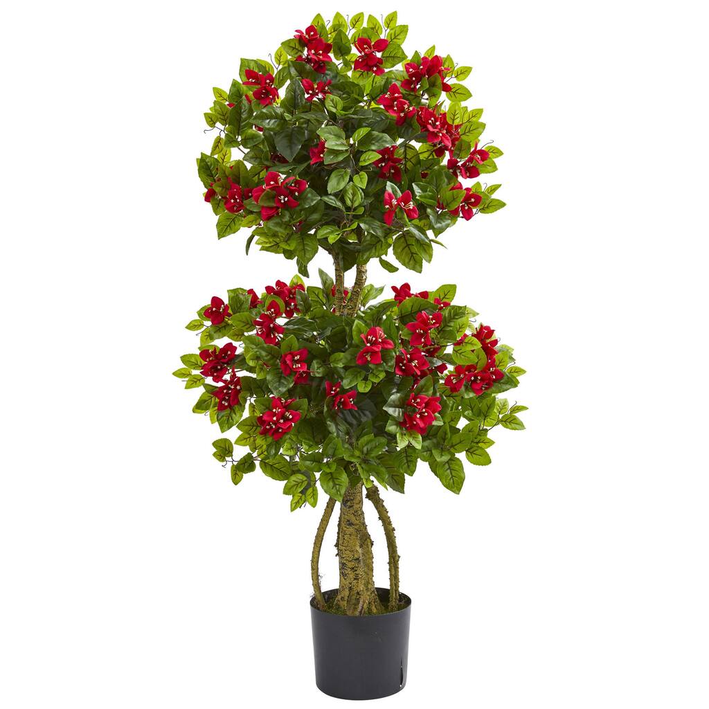 4' Double Bougainvillea Artificial Topiary Tree
