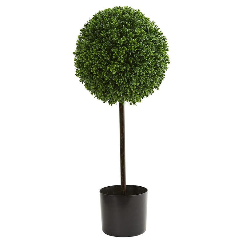 2.5' Boxwood Ball Artificial Topiary Tree UV Resistant (Indoor/Outdoor)