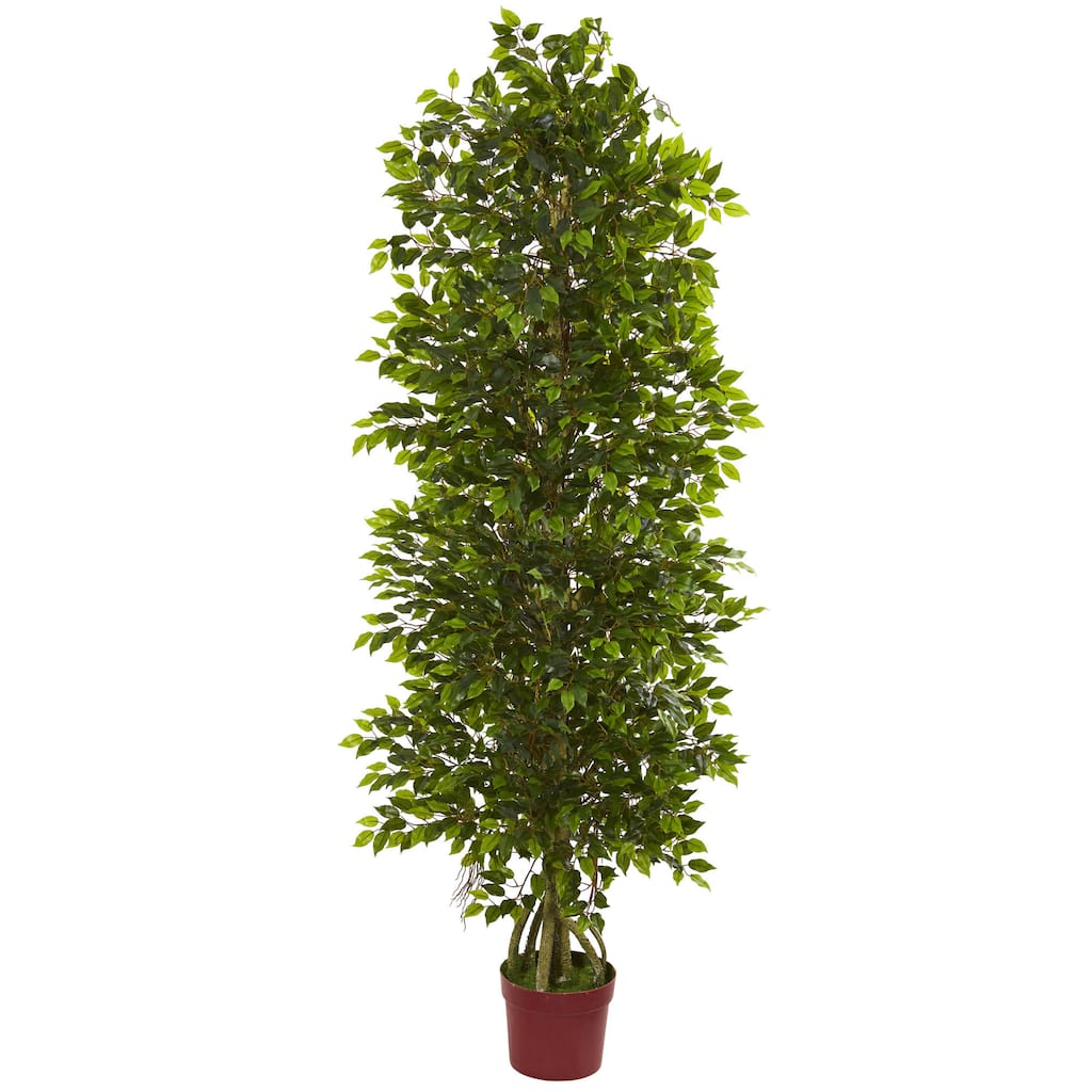 6' Four Tier Mini Ficus Artificial Tree UV Resistant (Indoor/Outdoor)