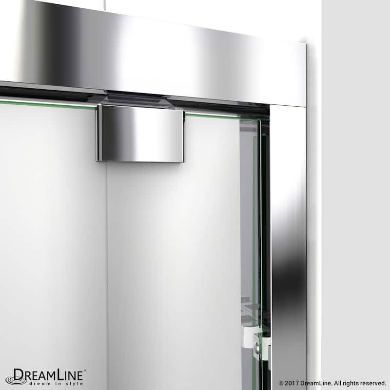 DreamLine Encore 32 in. D x 60 in. W x 78 3/4 in. H Bypass Sliding Shower Door and Shower Base Kit - 32" x 60" - 32" x 60"