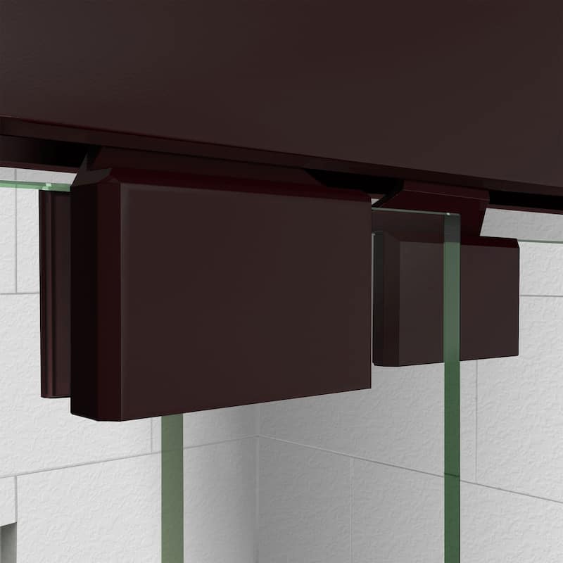 DreamLine Encore 36 in. D x 60 in. W x 78 3/4 in. H Bypass Sliding Shower Door and Shower Base Kit - 36" x 60" - 36" x 60"
