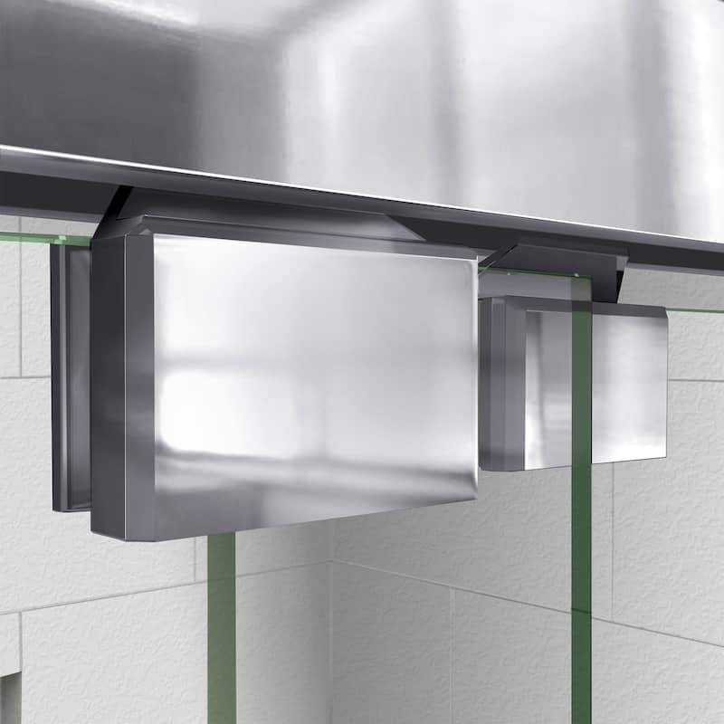 DreamLine Encore 36 in. D x 60 in. W x 78 3/4 in. H Bypass Sliding Shower Door and Shower Base Kit - 36" x 60" - 36" x 60"