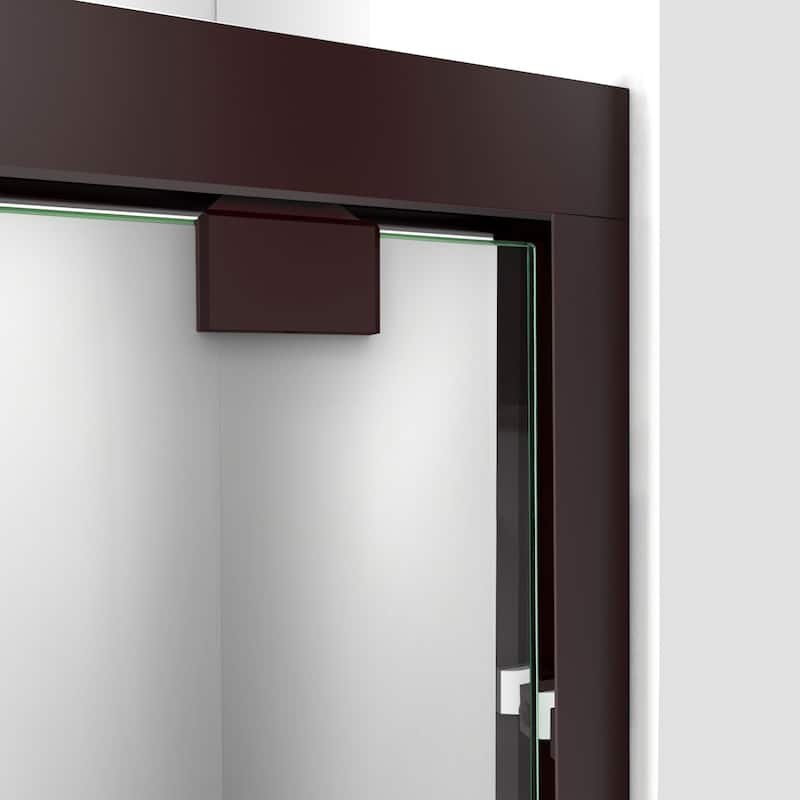DreamLine Encore 36 in. D x 60 in. W x 78 3/4 in. H Bypass Sliding Shower Door and Shower Base Kit - 36" x 60" - 36" x 60"