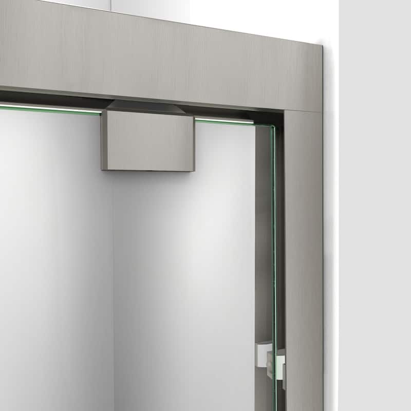 DreamLine Encore 36 in. D x 60 in. W x 78 3/4 in. H Bypass Sliding Shower Door and Shower Base Kit - 36" x 60" - 36" x 60"