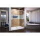 preview thumbnail 5 of 72, DreamLine Flex 32 in. D x 60 in. W x 74 3/4 in. H Pivot Shower Door and Shower Base Kit - 32" x 60" White Base - Center - Chrome Finish