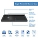 preview thumbnail 50 of 72, DreamLine Flex 32 in. D x 60 in. W x 74 3/4 in. H Pivot Shower Door and Shower Base Kit - 32" x 60"