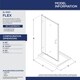 preview thumbnail 2 of 72, DreamLine Flex 32 in. D x 60 in. W x 74 3/4 in. H Pivot Shower Door and Shower Base Kit - 32" x 60"