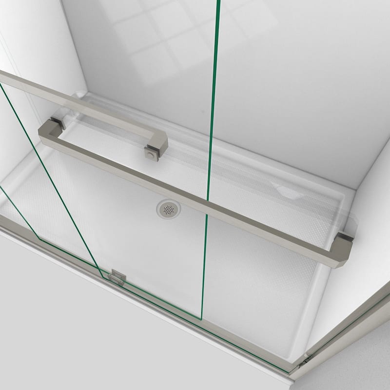 DreamLine Encore 32 in. D x 54 in. W x 78 3/4 in. H Bypass Sliding Shower Door and Shower Base Kit