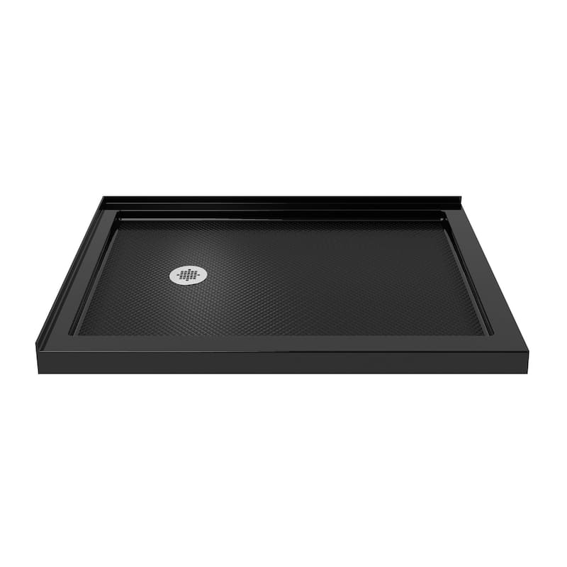 DreamLine Flex 36 in. D x 60 in. W x 74 3/4 in. H Pivot Shower Enclosure and Shower Base Kit - 36" x 60"