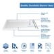 preview thumbnail 49 of 63, DreamLine Flex 36 in. D x 60 in. W x 74 3/4 in. H Pivot Shower Enclosure and Shower Base Kit - 36" x 60"