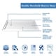 preview thumbnail 26 of 63, DreamLine Flex 36 in. D x 60 in. W x 74 3/4 in. H Pivot Shower Enclosure and Shower Base Kit - 36" x 60"