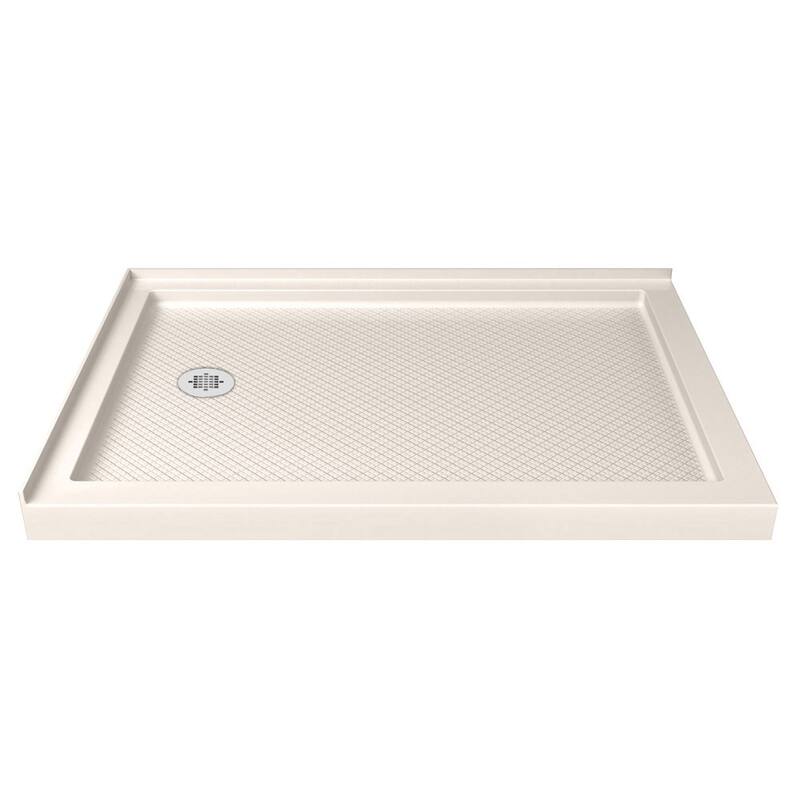 DreamLine Flex 36 in. D x 60 in. W x 74 3/4 in. H Pivot Shower Enclosure and Shower Base Kit - 36" x 60"