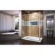 preview thumbnail 34 of 63, DreamLine Flex 36 in. D x 60 in. W x 74 3/4 in. H Pivot Shower Enclosure and Shower Base Kit - 36" x 60"