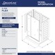 preview thumbnail 2 of 36, DreamLine Flex 32 in. D x 60 in. W x 76 3/4 in. H Pivot Shower Door, Shower Base and Backwall Kit - 32" x 60" - 32" x 60"