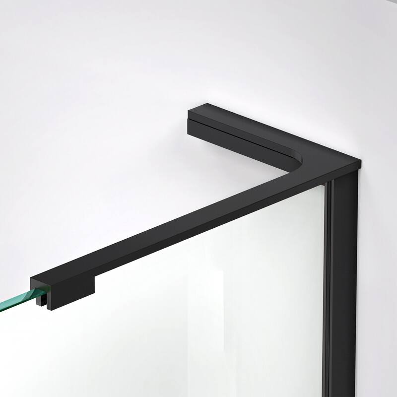 DreamLine Prism Plus 40 in. x 40 in. x 74 3/4 in. Hinged Shower Enclosure and Shower Base Kit - 40" x 40" - 40" x 40"
