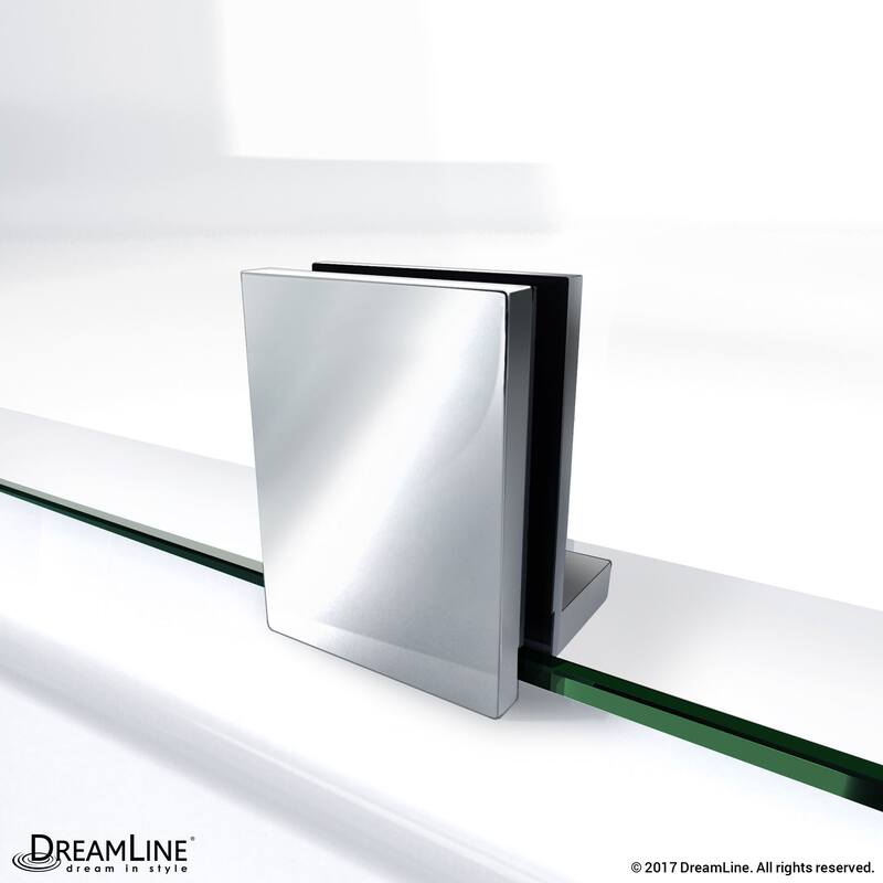 DreamLine Prism Plus 40 in. x 40 in. x 74 3/4 in. Hinged Shower Enclosure and Shower Base Kit - 40" x 40" - 40" x 40"