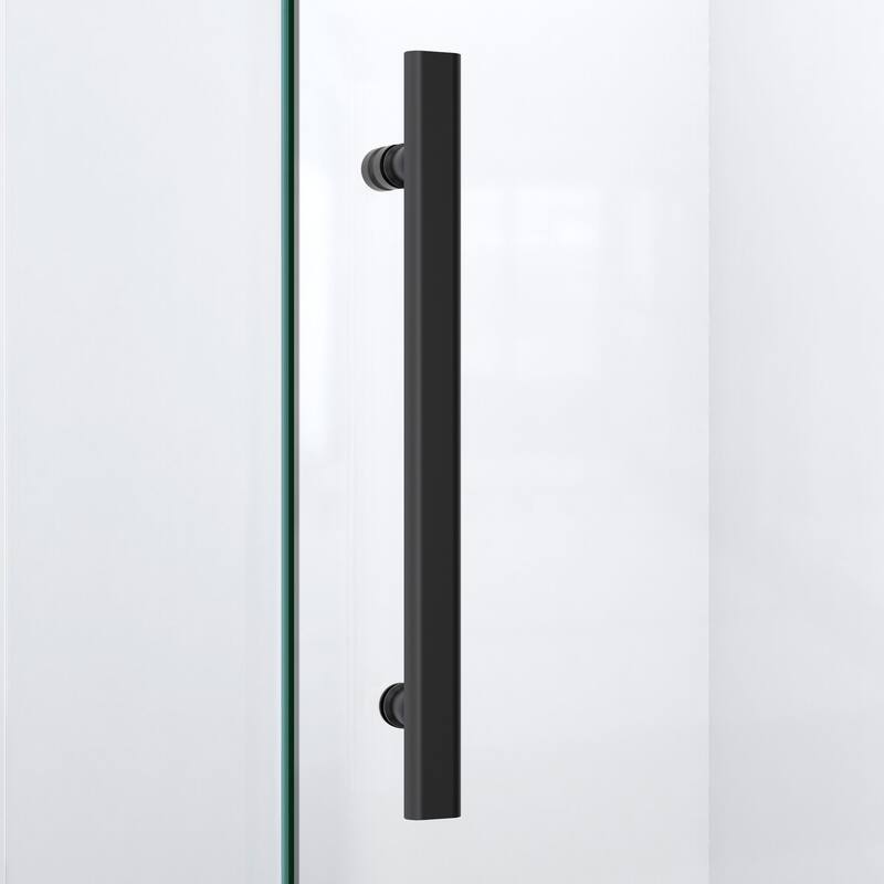 DreamLine Prism Plus 42 in. x 42 in. x 74 3/4 in. Shower Enclosure and Shower Base Kit - 42" x 42"