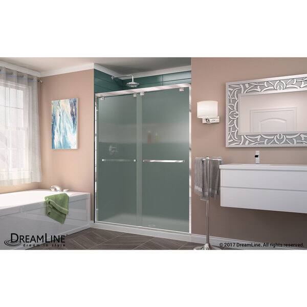 Shop Dreamline Encore 56 60 In W X 76 In H Semi Frameless Bypass