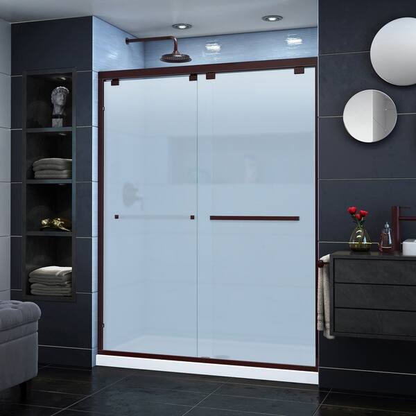 Shop Dreamline Encore 56 60 In W X 76 In H Semi Frameless Bypass
