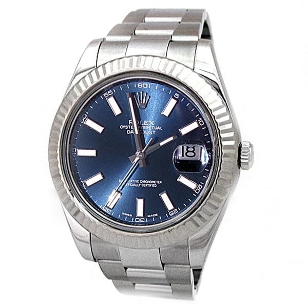 Shop Pre-owned 41mm Rolex Stainless Steel Oyster Perpetual ...