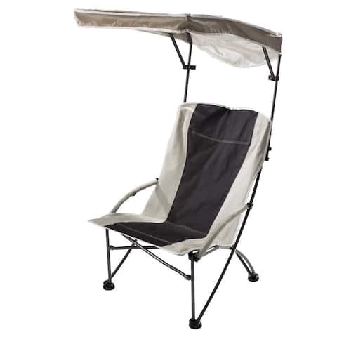 Quik Chair Pro Comfort Portable High Shade Chair Tan Fabric with Graphite Frame - Not Available