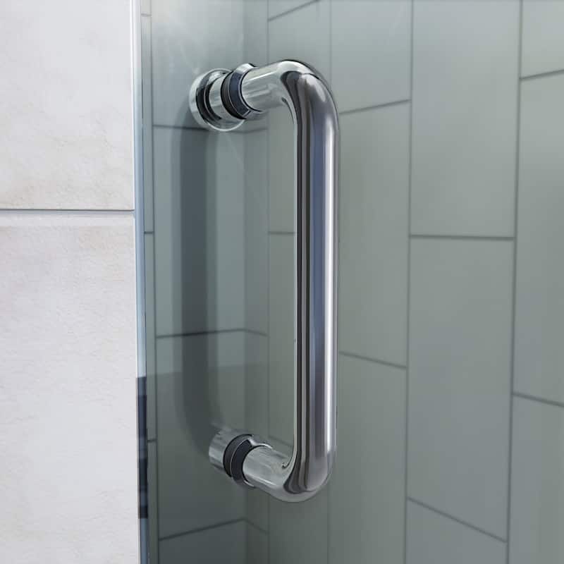 DreamLine Flex 34 1/2 in. D x 56-60 in. W x 72 in. H Semi-Frameless Pivot Shower Enclosure - 34.5" x 56.44" - 60.44"