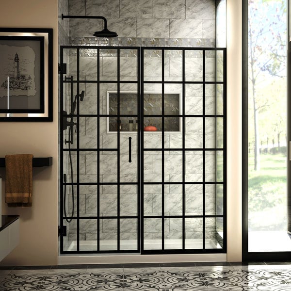 DreamLine Unidoor Toulon 5858 1/2 in. W x 72 in. H Frameless Hinged