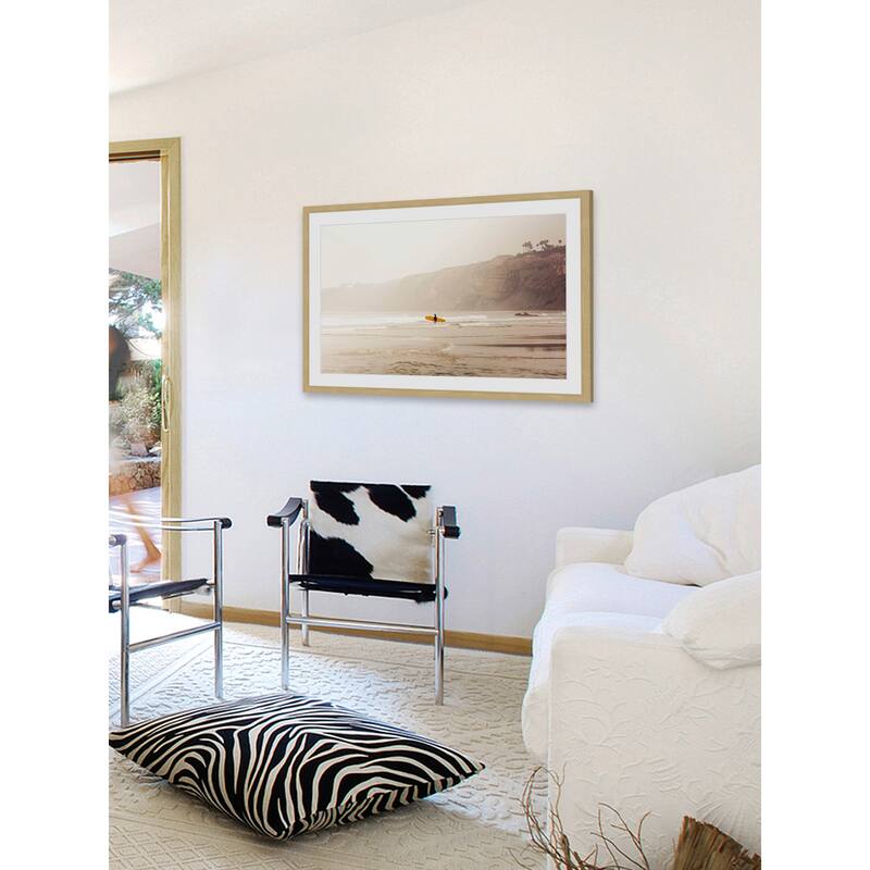 'Surfer Girl' Framed Painting Print - Multi-Color