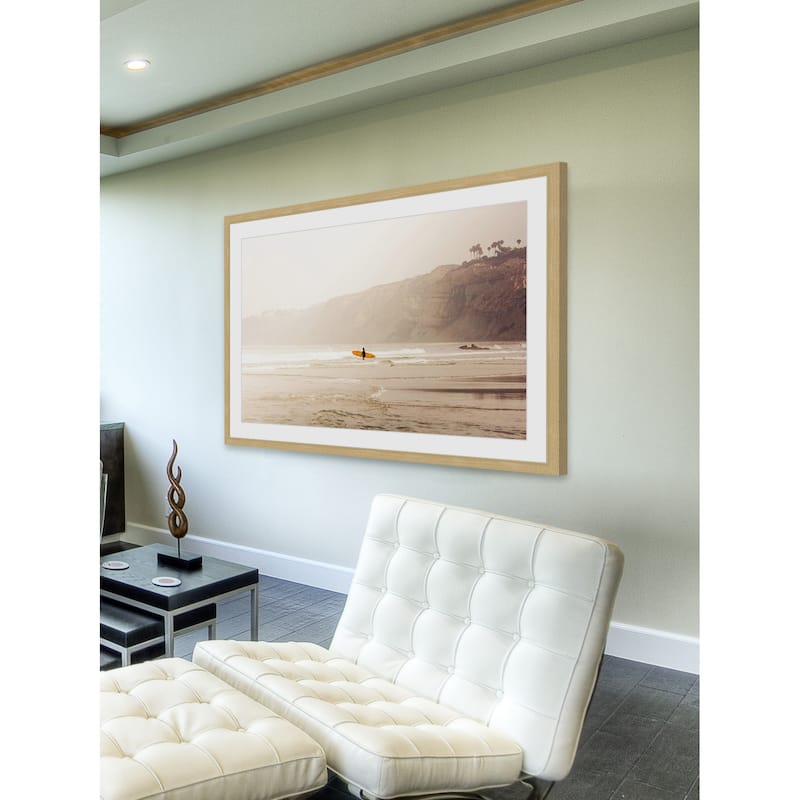 'Surfer Girl' Framed Painting Print - Multi-Color