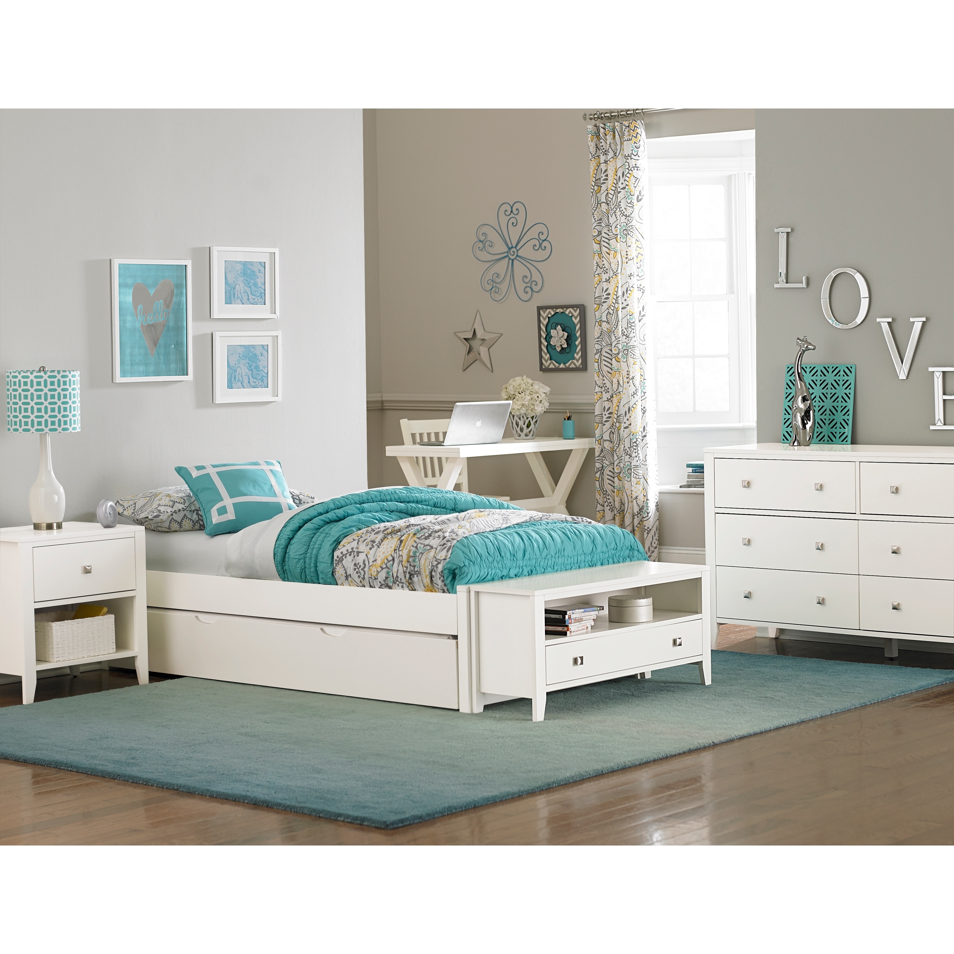 Hillsdale Pulse Twin Platform Bed With Trundle White On Sale Overstock 18692463