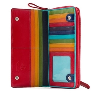 Shop Visconti Spectrum 35 Multi Color Ladies Soft Leather Checkbook Wallet And Purse - Free ...