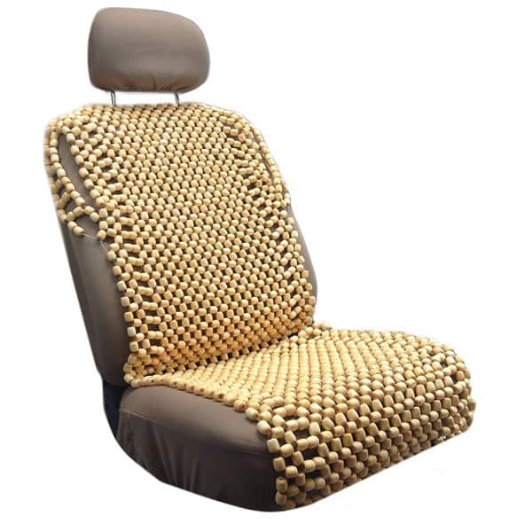 Shop Premium Wood Bead Massage Seat Cover Cushion Auto Car