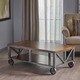 Dree Industrial Rectangle Wood Coffee Table by Christopher Knight Home - Thumbnail 3