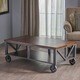 Dree Industrial Rectangle Wood Coffee Table by Christopher Knight Home - Thumbnail 9