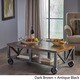 Dree Industrial Rectangle Wood Coffee Table by Christopher Knight Home - Thumbnail 1