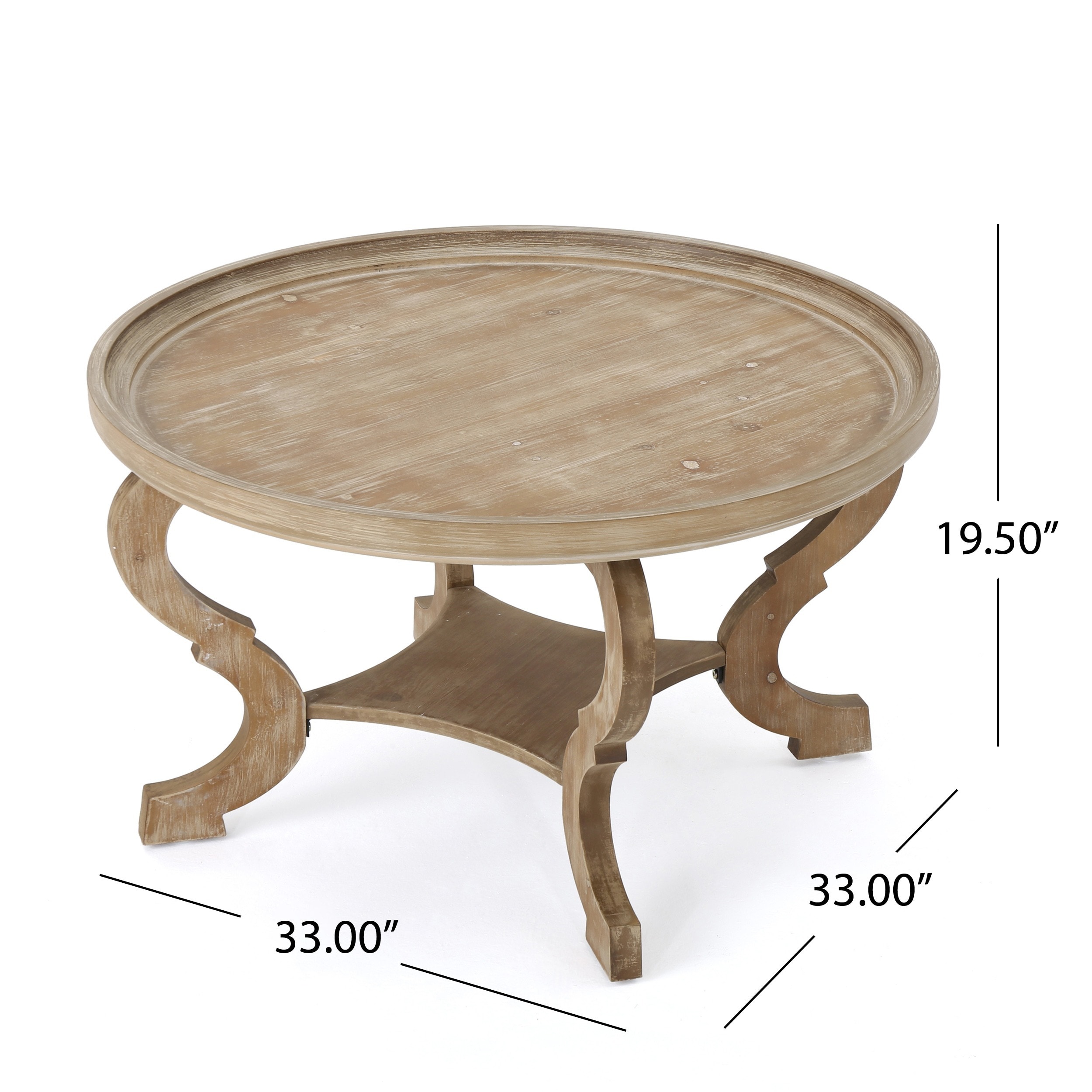 althea round wood coffee table by christopher knight home