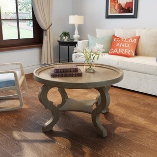 Althea Round Faux Wood Coffee Table by Christopher Knight Home