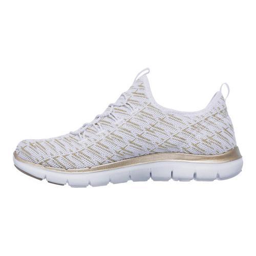 skechers flex appeal womens gold