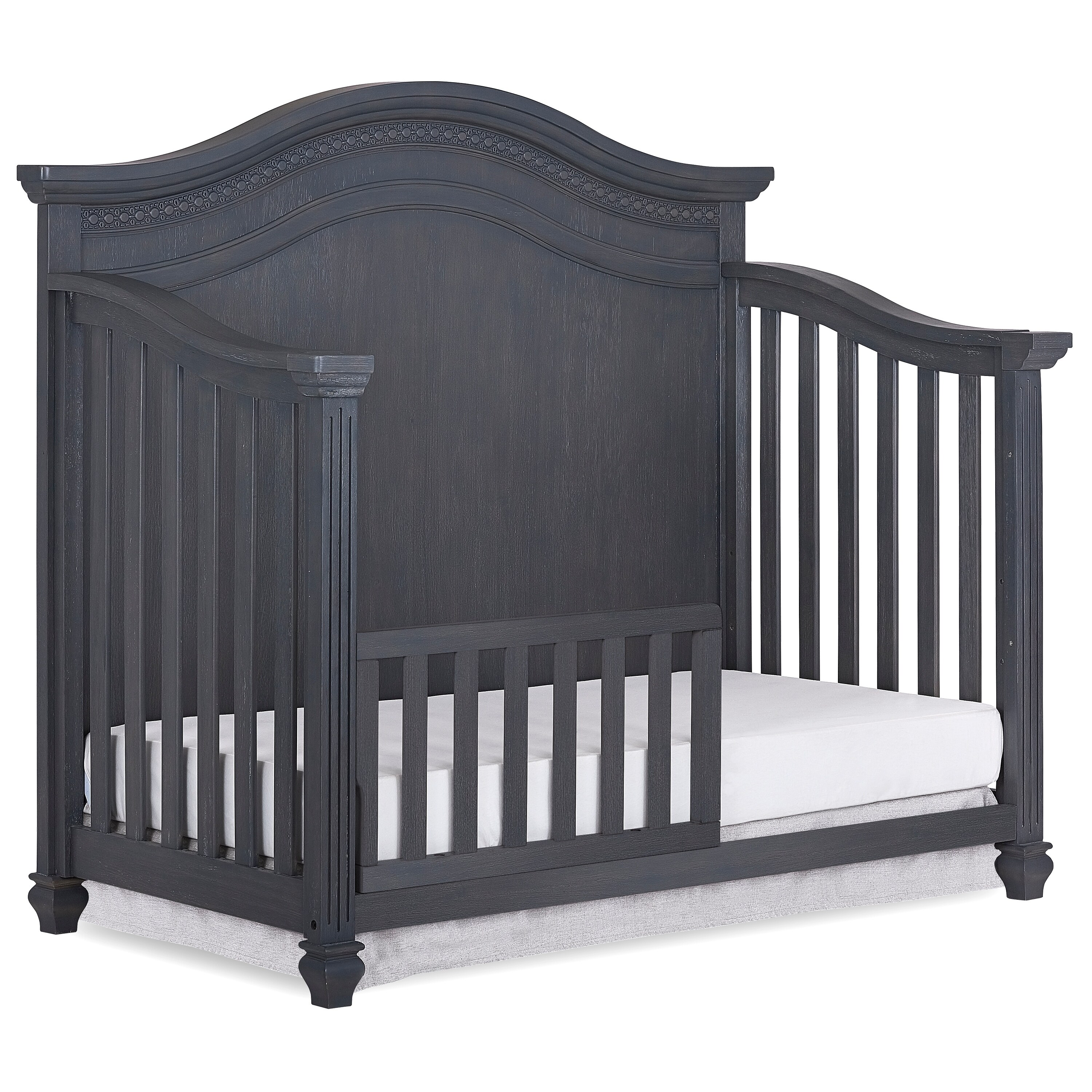 Shop Evolur Madison 5 In 1 Wood Curved Top Convertible Crib