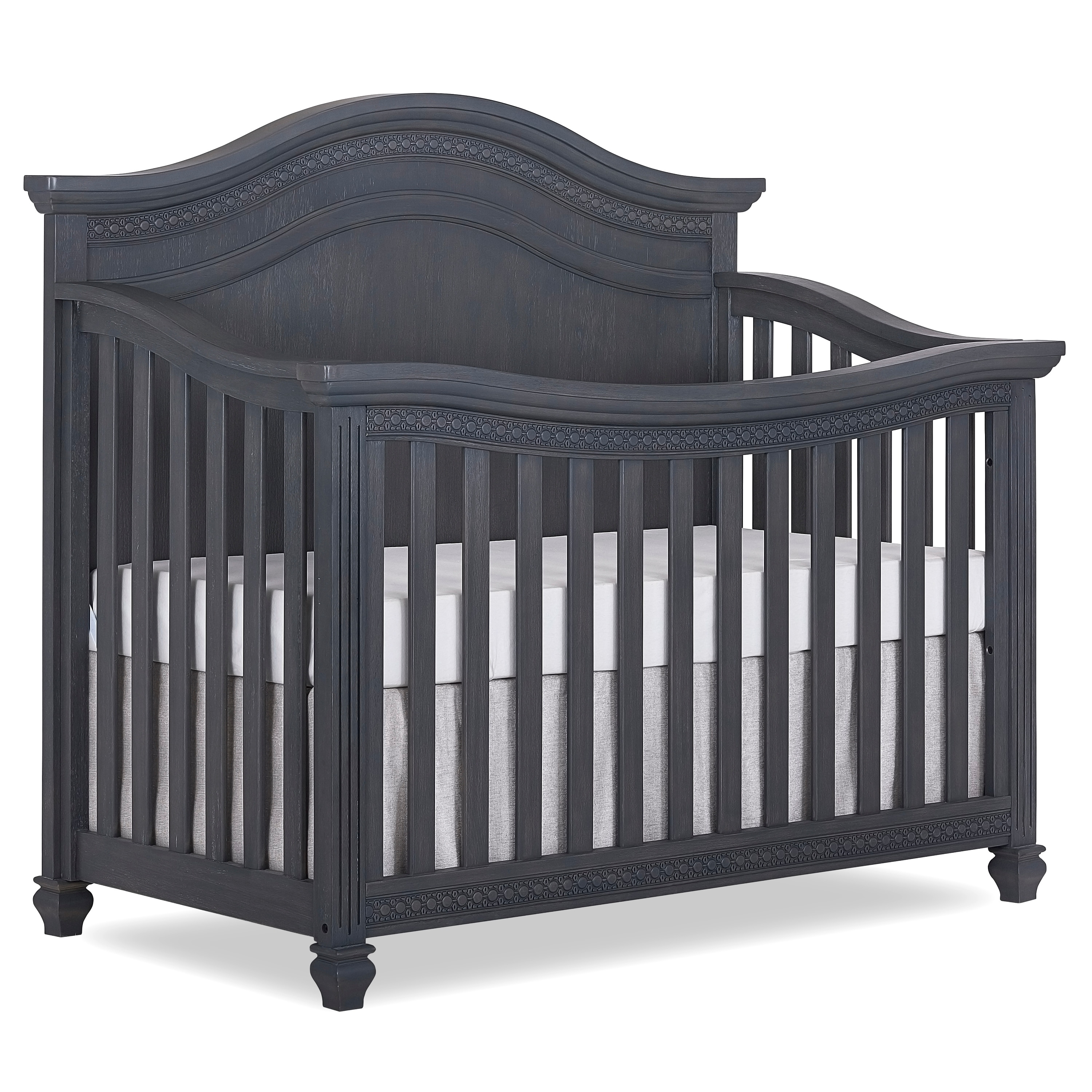 Shop Evolur Madison 5 In 1 Wood Curved Top Convertible Crib