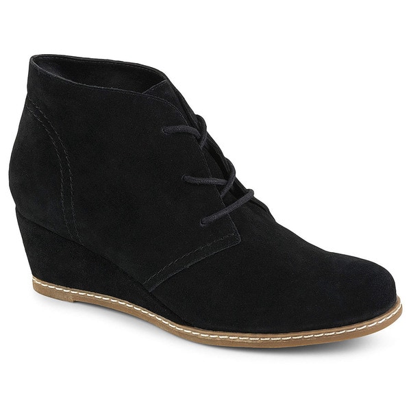 Bjorndal Womens Rachel Wedge Heel Chukka Booties