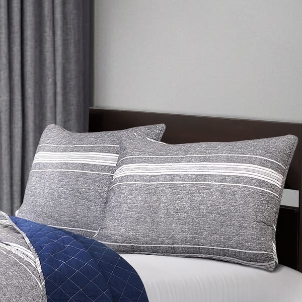 Lush Decor Marlton Stripe 3 Piece Quilt Set Bed Bath & Beyond 18702195