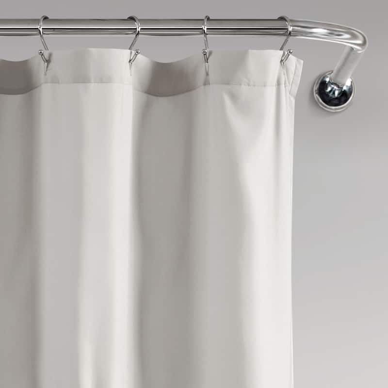 Lush Decor Ruffle Flower Shower Curtain