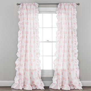 Shop Lush Decor Flower Drops Window Curtain Panel Free Shipping